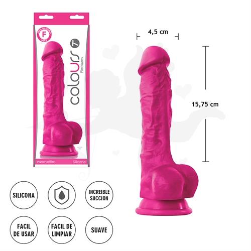 Dildo con testiculos y sopapa